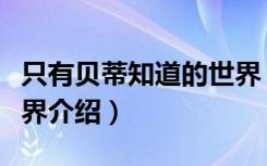 只有贝蒂知道的世界（关于只有贝蒂知道的世界介绍）