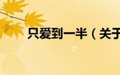 只爱到一半（关于只爱到一半介绍）
