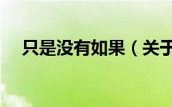 只是没有如果（关于只是没有如果介绍）