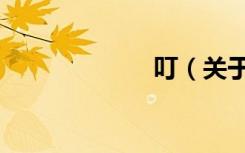 叮（关于叮介绍）
