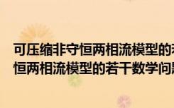 可压缩非守恒两相流模型的若干数学问题（关于可压缩非守恒两相流模型的若干数学问题介绍）