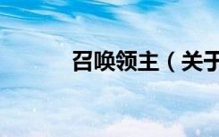 召唤领主（关于召唤领主介绍）