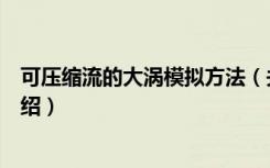 可压缩流的大涡模拟方法（关于可压缩流的大涡模拟方法介绍）