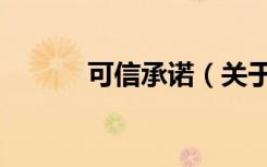 可信承诺（关于可信承诺介绍）