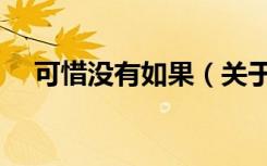 可惜没有如果（关于可惜没有如果介绍）