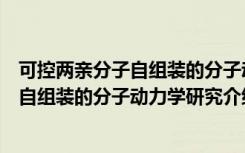 可控两亲分子自组装的分子动力学研究（关于可控两亲分子自组装的分子动力学研究介绍）