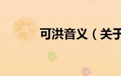 可洪音义（关于可洪音义介绍）