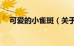 可爱的小雀斑（关于可爱的小雀斑介绍）