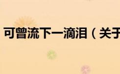 可曾流下一滴泪（关于可曾流下一滴泪介绍）