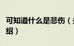 可知道什么是悲伤（关于可知道什么是悲伤介绍）