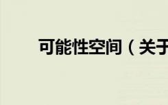 可能性空间（关于可能性空间介绍）