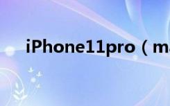 iPhone11pro（max怎么打开手电筒）