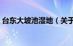 台东大坡池湿地（关于台东大坡池湿地介绍）