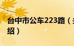 台中市公车223路（关于台中市公车223路介绍）