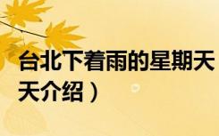 台北下着雨的星期天（关于台北下着雨的星期天介绍）