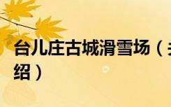 台儿庄古城滑雪场（关于台儿庄古城滑雪场介绍）