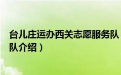 台儿庄运办西关志愿服务队（关于台儿庄运办西关志愿服务队介绍）