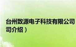 台州致源电子科技有限公司（关于台州致源电子科技有限公司介绍）