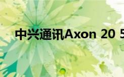 中兴通讯Axon 20 5G的显示屏技术曝光