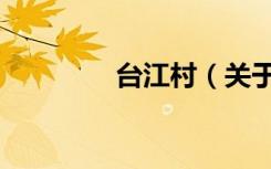 台江村（关于台江村介绍）