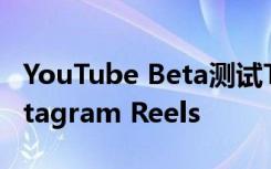 YouTube Beta测试TikTok视频大小 就像Instagram Reels
