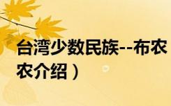 台湾少数民族--布农（关于台湾少数民族--布农介绍）