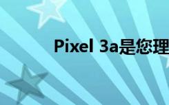 Pixel 3a是您理想的预算手机吗