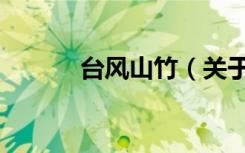 台风山竹（关于台风山竹介绍）