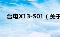 台电X13-S01（关于台电X13-S01介绍）