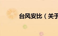 台风安比（关于台风安比介绍）