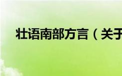 壮语南部方言（关于壮语南部方言简介）
