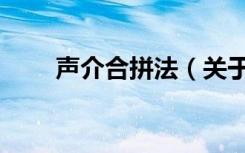 声介合拼法（关于声介合拼法简介）