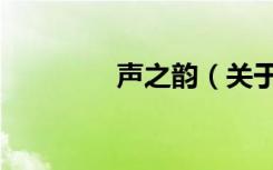 声之韵（关于声之韵简介）