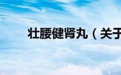壮腰健肾丸（关于壮腰健肾丸简介）