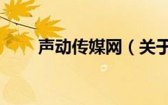 声动传媒网（关于声动传媒网简介）