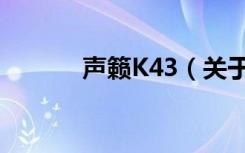 声籁K43（关于声籁K43简介）