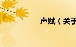 声赋（关于声赋简介）