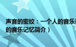 声音的密纹：一个人的音乐记忆（关于声音的密纹：一个人的音乐记忆简介）