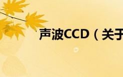 声波CCD（关于声波CCD简介）