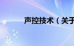 声控技术（关于声控技术简介）