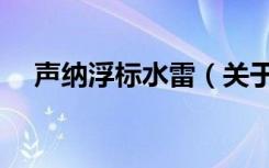 声纳浮标水雷（关于声纳浮标水雷简介）