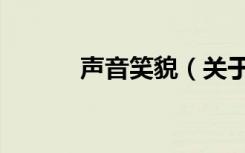 声音笑貌（关于声音笑貌简介）