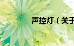 声控灯（关于声控灯简介）