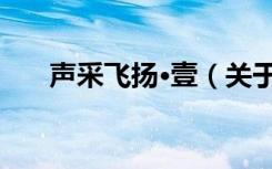 声采飞扬·壹（关于声采飞扬·壹简介）