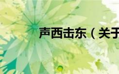声西击东（关于声西击东简介）