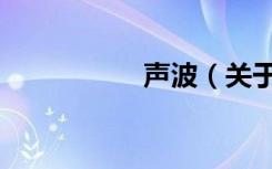 声波（关于声波简介）