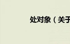 处对象（关于处对象简介）