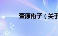壹原侑子（关于壹原侑子简介）