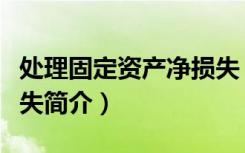 处理固定资产净损失（关于处理固定资产净损失简介）