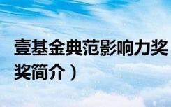 壹基金典范影响力奖（关于壹基金典范影响力奖简介）